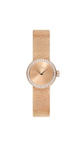 ساعة Mini D de Dior بالذهب الوردي